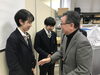 「防災座談会に生徒会参加」