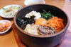 石焼ビビンバ定食「とん家”（とんが）おすすめのランチメニュー　本日は、「石焼ビビンバ定食」。」