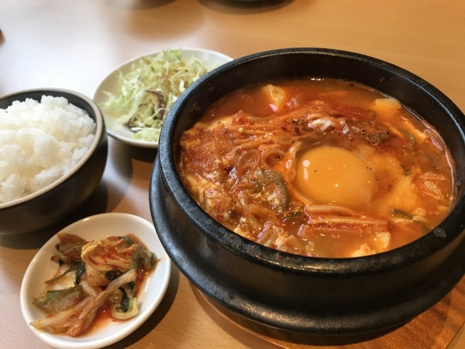 スンドゥブチゲ定食「「とん家゛」さんで、韓国ランチ♪」