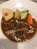 「本日の日替わりランチは、アンガス牛バラ肉の赤ワイン煮です。」