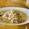 ベーコンと白菜のアンチョビパスタ「ランチの会₍˄·͈༝·͈˄₎◞ ̑̑ෆ⃛斐川町 仏壇」