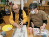「桜の壁掛け作り　　交野市　小林診療所　デイサービス　有料老人ホーム」
