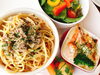ピリ辛坦々こまクリームパスタ&グラタンのセット「4月のフェア「3種のパスタフェア」開催中!」