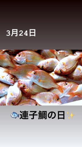 3/24連子鯛の日「3月24日は、✨連子鯛の日✨です。本日のおすすめmenuは!!ぶりかつ丼……¥680-(7枚入)です。ピア万代にお越しの際は是非食べに来て下さい。(◍˃̶ᗜ˂̶◍)ﾉ"」