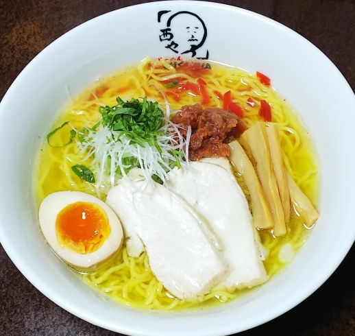 4月限定 はる麺❗️（梅しそらーめん）「らーめん西や花園店 はる麺」