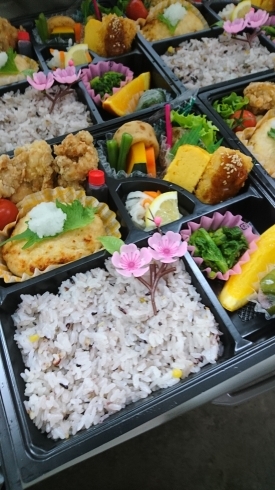 卒園式の特注お弁当！「本日の特注お弁当です❗」