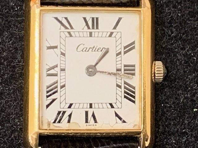 カルティエ　腕時計　551-2105　買取ました「断捨離　生前整理　ご自宅の「滞在時間」にて古切手、貴金属、ブランド品をご持参頂くお客様が多いです！　買取歓迎」
