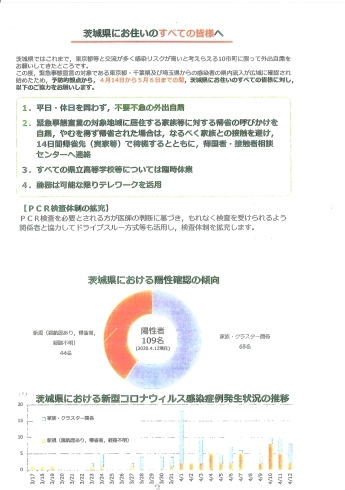 「臨時休業措置の延長に伴うお子様の家庭での生活及び感染症対策について（お願い）」