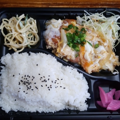 「本日の日替わり★カツとじ弁当が500円！」