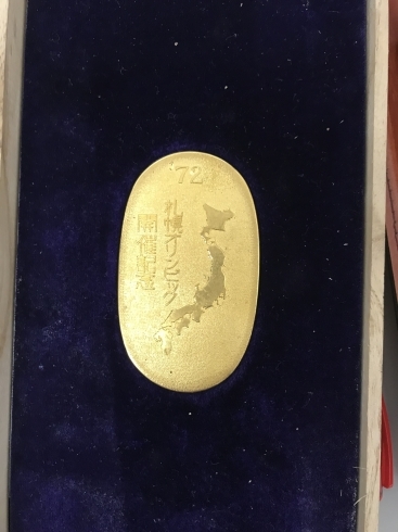 札幌オリンピック純金小判を買取しました。「純金小判　金の高価買取中　立場の買取専門店「おたからや　立場店」」