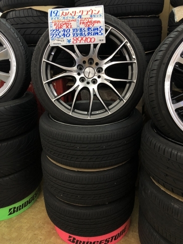 「【中古タイヤ】225/40R19　89Ｗ  4本セット  ￥89,900」