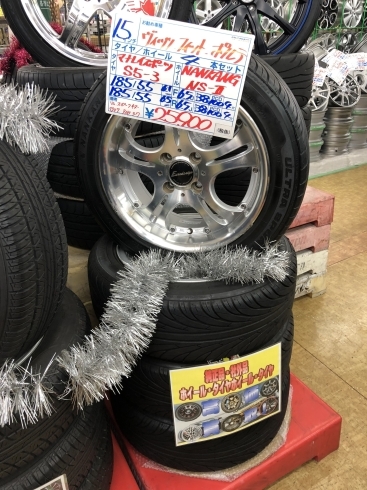 「【中古タイヤ】185/55R15　82V  4本セット  ￥25,900」