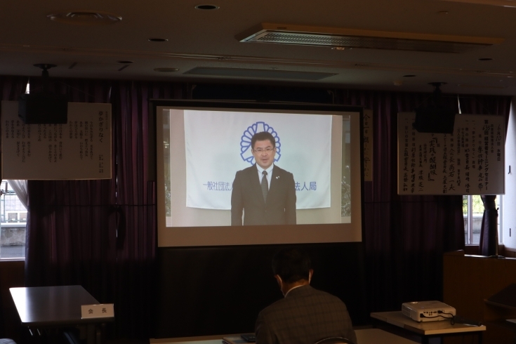 津隈氏の講話(動画視聴)の様子「 【ご報告】6/10(水)のモーニングセミナーは『実践の醍醐味』のWeb動画視聴でした」