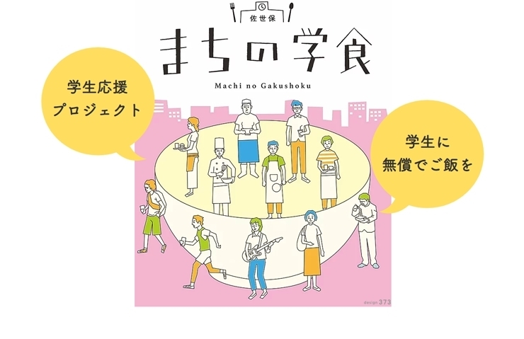 「『佐世保 まちの学食』で学生を応援しましょう！」