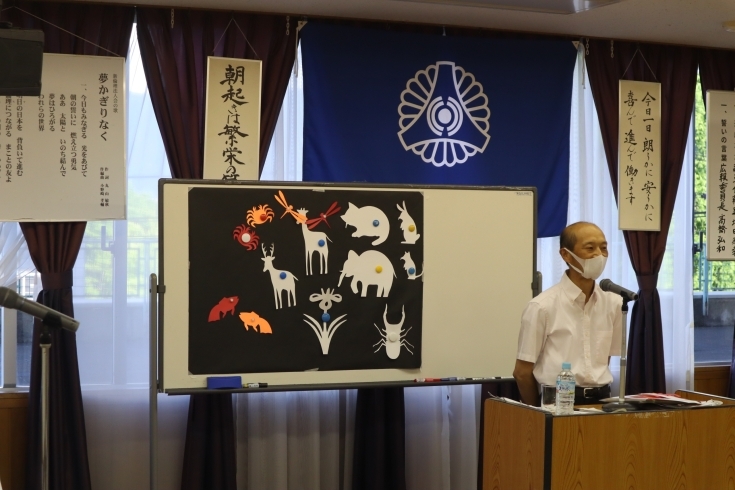 講師の鈴木氏「【ご報告】6/17(水)のモーニングセミナーはテーマ：『Kamikiriman ボランティア芸人20年』でお話をいただきました」
