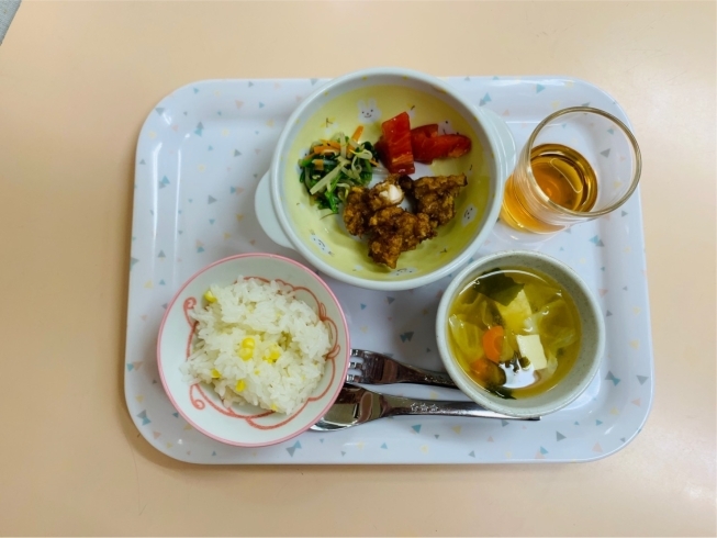 「今日の給食(谷史季保育園)6月18日」