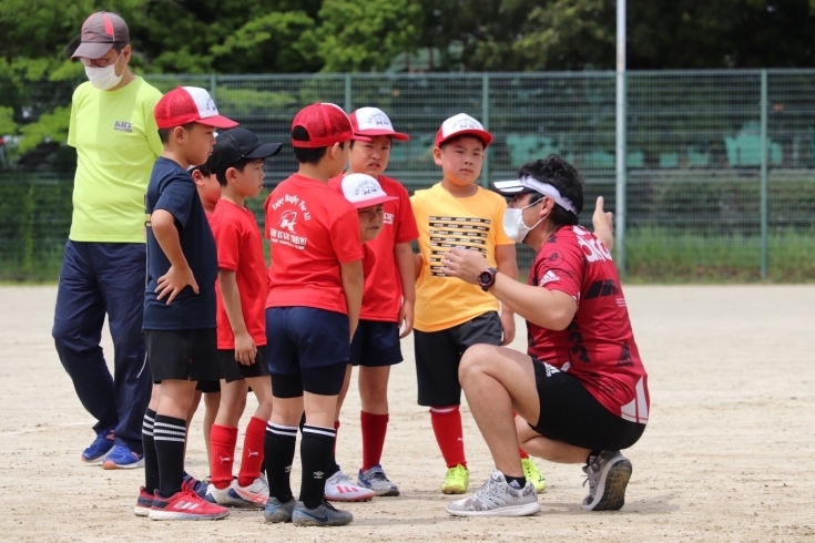 真剣な眼差し「久し振りのラグビー」