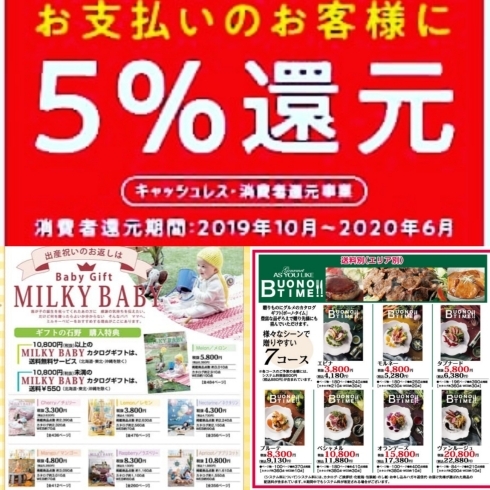 「いよいよ✨最終日❗【クレジットカード限定 5％還元】」