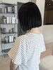ツヤ感まとまる滑らかなシルエット「艶ボブ × ダークカラー 🖤」