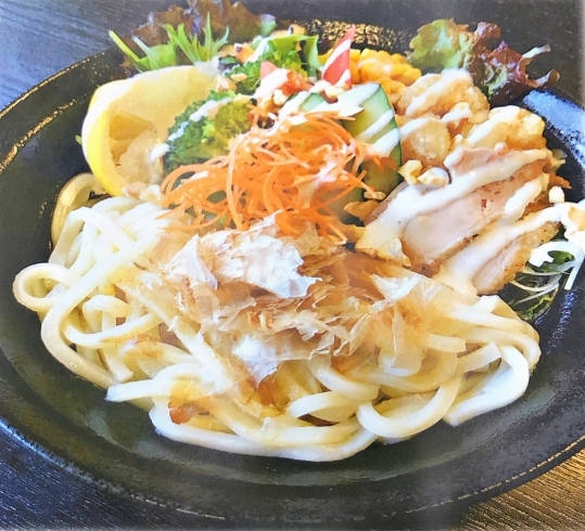 彩(いろどり)サラダうどん「レストラン湯樂より7月限定メニュー*ﾟ」