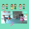 休憩中~。楽しくて走り出しちゃう（＾＾）「子供フラダンス無料体験会　第二回目開催！那珂川市」