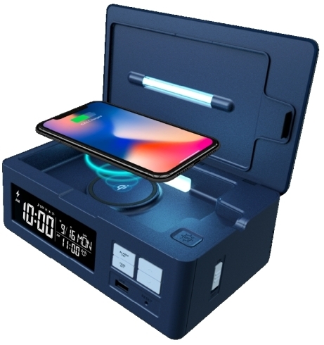 イメージ「スマホを洗う？UV(紫外線)のチカラでスマホをキレイにするクロック　『Phosh Model: PS-01』」