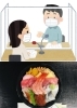 「7/12(日)、『ラジオ本放送の日』です。本日のおすすめmenuは✨並ちらし……¥1,200-(鮪、鰤、鱸、蛸、北寄貝、小鰭、いくら、南蛮海老)です。本日のお魚ランチにいかがですか？'٩(๑˃́ꇴ˂̀๑)」