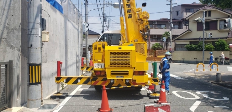 「ピタゴラス揚重作業　in伊丹市」