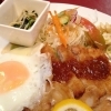 美味しい手作りトマトソースがかかったトンカツ！！