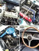 エンジンルームとハンドル「🚘🛞 クラシックカーとスポーツカー見学 🛞🏎️　★英会話と体操のコラボ教室（堀切、お花茶屋、綾瀬、亀有、小菅）」