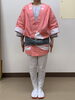 緋勇陣らしく明るい印象のピンクの染半纏「緋勇陣   衣装を公開します」