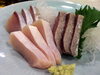 北海道羅臼　天然ぶりの刺身「今日はこれ!」