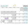 「8月のスケジュールです。」