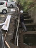 駐車場事故復旧工事「AXIA工事事例。松江市西嫁島。駐車場事故復旧工事」