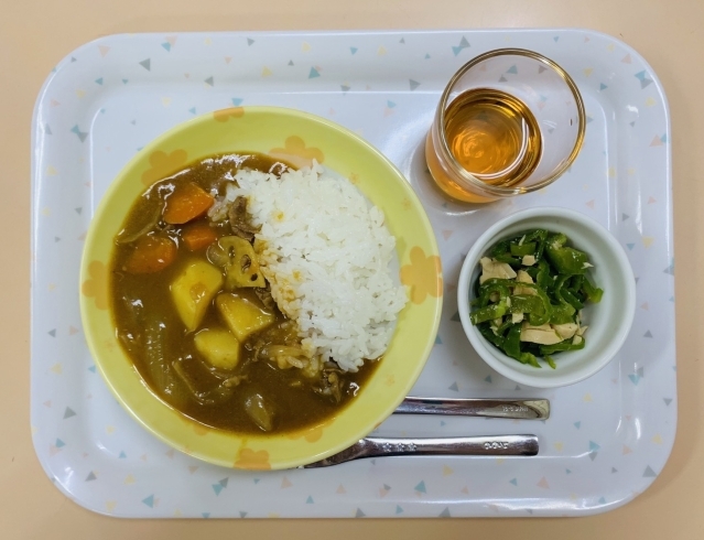 「今日の給食（谷史季保育園）8月11日」