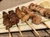 炭火串焼き盛り合わせ　　800円「自慢の串焼きはどうですか？」