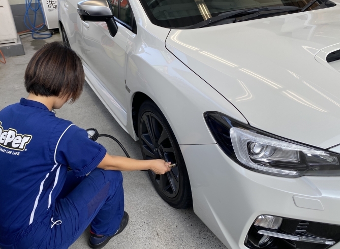 空気圧点検無料です！「夏タイヤがお得！【東区、24時間ガソリンスタンド、板金もオススメ！】」