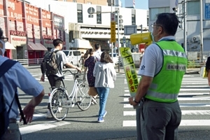 「『早朝自転車安全利用指導（浦安市）』」