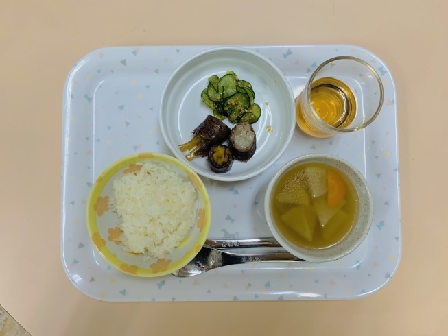 「今日の給食（谷史季保育園）9月25日」