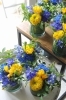 ゲストそれぞれのテーブルへ「パーティ会場へお届け　戸塚安行の花屋フランテッセ」