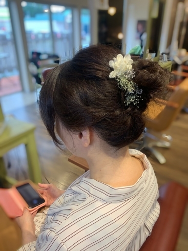 「結婚式ヘアセット」