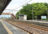 伊予小松駅のホーム。