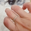 細めリングが人気です♪「シンプルなダイヤリング」