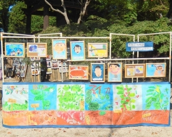 東漸寺幼稚園の年長組さんの作品展示です。<br>大きく立派な仕上がりにみんなビックリ！！