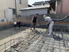 スラブ打設「今市町北本町の家改築工事　No.11」