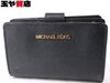 「マイケルコース 35 F7GTVF2L MICHAEL KORS コンパクト財布 ブラック レザー   玉や質店 千葉県　」