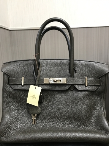 「HERMES エルメス　バーキン25　トリヨンクレマンス　シルバー金具　ハンドバッグ　横浜鶴屋町の買取専門店「おたからや　横浜本店」　電話相談無料＆査定無料」