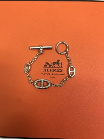 「HERMES エルメス  ブレスレット　シェーヌダンクル　925 シルバー　横浜鶴屋町の買取専門店「おたからや　横浜本店」　電話相談無料＆査定無料」