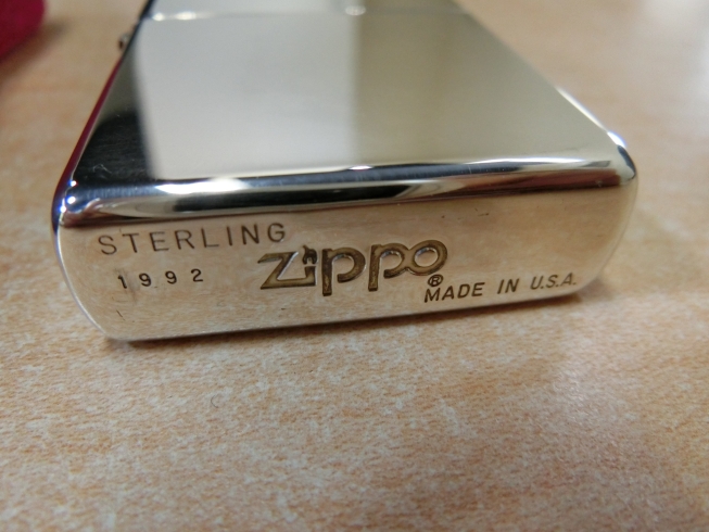 ZIPPO・スターリングシルバー・1992年製「ZIPPOライターのお買取りは佐世保市の買取専門店大吉　佐世保店にお任せ下さい！」