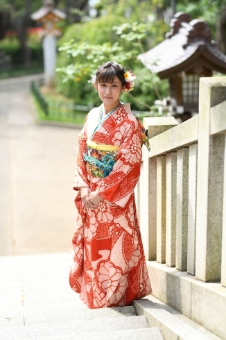 「成人式　前撮り 【千葉 稲毛 美浜 浅間神社近くの写真館★着物・和装撮影はプロにお任せ】」